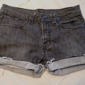 Levi's 511 Distressed black Cutoff Denim Shorts size 32